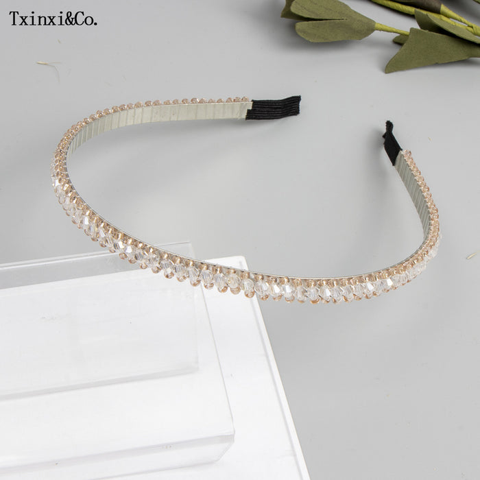 Jewelry WholesaleWholesale Crystal Rhinestone Bridal Hair Band JDC-HD-XinX001 Headband 心喜 %variant_option1% %variant_option2% %variant_option3%  Factory Price JoyasDeChina Joyas De China