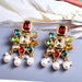 Jewelry WholesaleWholesale Color Rhinestone Pearl Crystal Earrings JDC-ES-SK101 Earrings 深刻 %variant_option1% %variant_option2% %variant_option3%  Factory Price JoyasDeChina Joyas De China