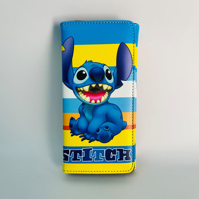 Wholesale wallet PU little monster double-sided long MOQ≥3 JDC-WT-Tengdi001