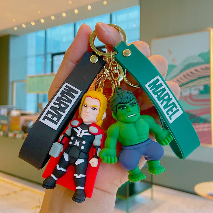 Wholesale Keychains For Backpacks Cartoon Key Chain U.S. Captain Doll Key Pendant Bag MOQ≥2 JDC-KC-YDao024