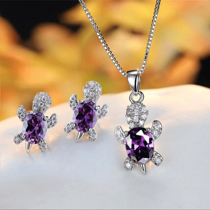 Jewelry WholesaleWholesale women turtle earring necklace set JDS-ES-JYS001 Earrings 静夜思 %variant_option1% %variant_option2% %variant_option3%  Factory Price JoyasDeChina Joyas De China