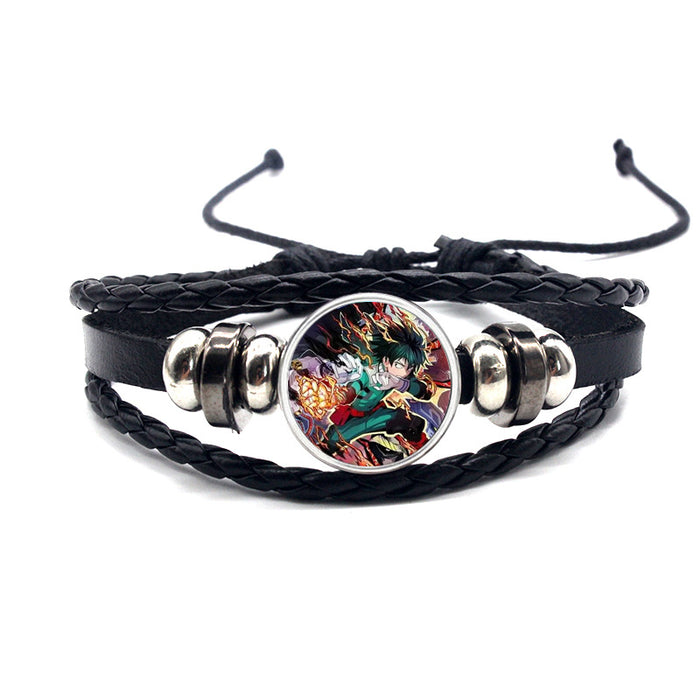 Wholesale Accessories Leather Bracelet Braided Adjustable MOQ≥2 (M) JDC-BT-YanY012