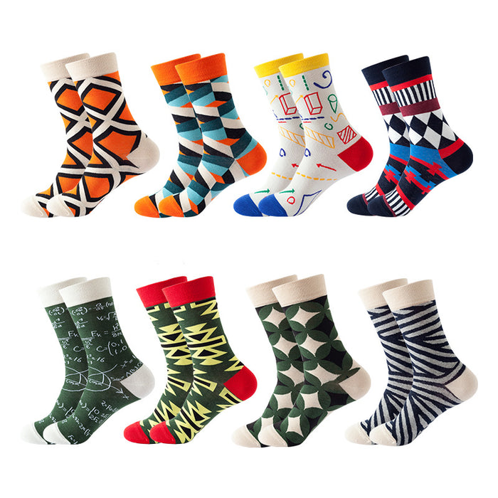 Wholesale Cotton Mid Tube Men's Socks JDC-SK-XinXi006