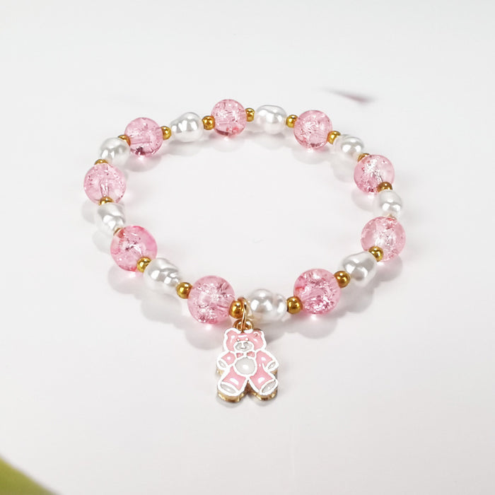 Wholesale Pop Flower Crystal Bracelet Cartoon Jewelry JDC-BT-LiM011