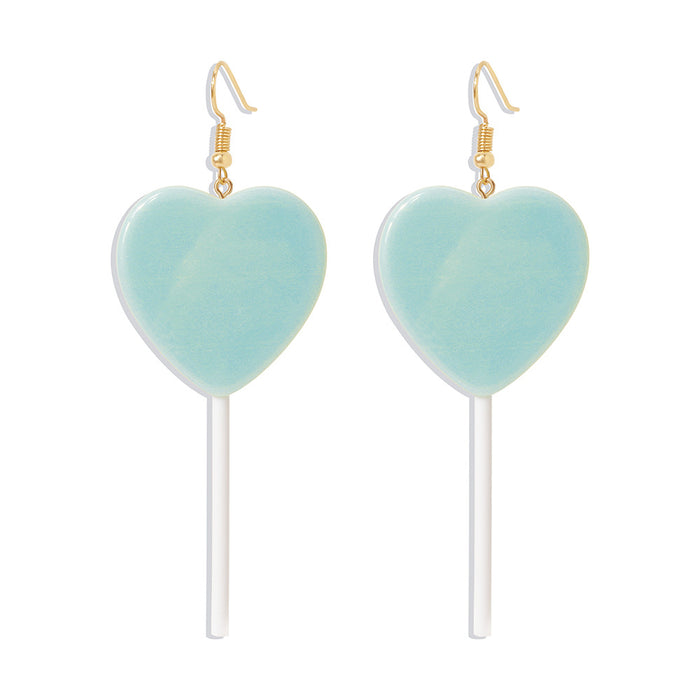 Jewelry WholesaleWholesale acrylic color lollipop earrings JDC-ES-Qiandi001 Earrings 纤迪 %variant_option1% %variant_option2% %variant_option3%  Factory Price JoyasDeChina Joyas De China