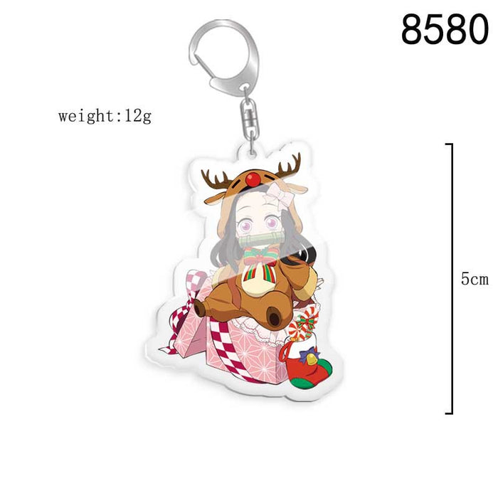 Jewelry WholesaleWholesale keychain acrylic double-sided transparent stand pendant (M) JDC-KC-XiMi012 Keychains 西米 %variant_option1% %variant_option2% %variant_option3%  Factory Price JoyasDeChina Joyas De China