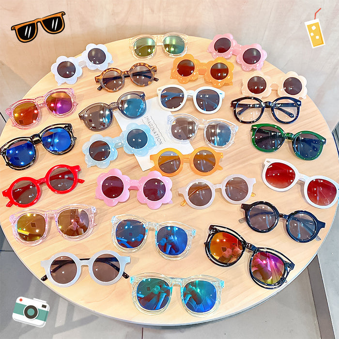 Jewelry WholesaleWholesale children's round frame skeleton sunglasses JDC-SG-HengX009 Sunglasses 恒曦 %variant_option1% %variant_option2% %variant_option3%  Factory Price JoyasDeChina Joyas De China