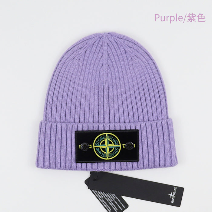 Wholesale Hat Acrylic Solid Color Thickened Pullover Knitted Cap MOQ≥2 (F) JDC-FH-HongHong004