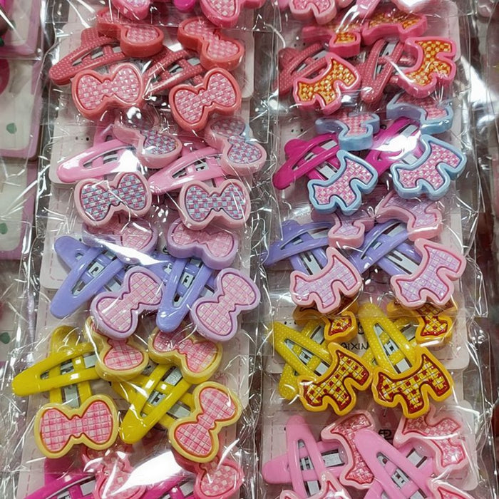 Wholesale 20pcs Resin Kids Cartoon Acrylic Hair Clip JDC-HC-Yuechen002