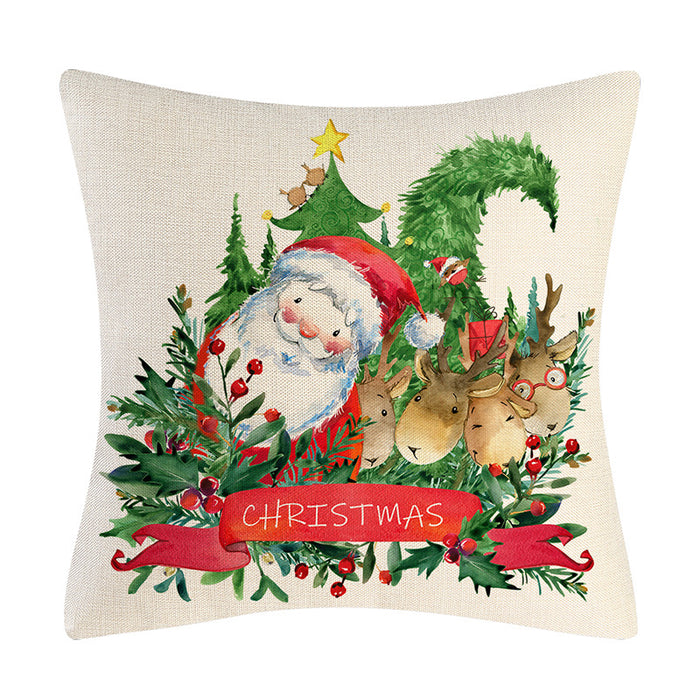 Wholesale Pillowcase Linen Christmas without pillow JDC-PW-Mengde014