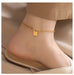 Jewelry WholesaleWholesale niche design sense retro lucky square brand  Anklet  JDC-AS-YX001 Anklet chnyuxi %variant_option1% %variant_option2% %variant_option3%  Factory Price JoyasDeChina Joyas De China