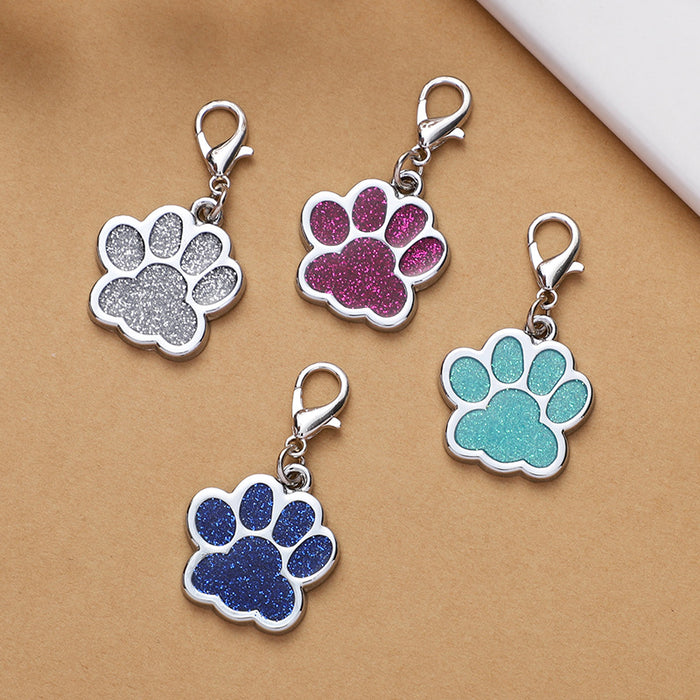 Wholesale Keychains For Backpacks Zinc Alloy Metal Pet Footprint Keychain JDC-KC-XYP001