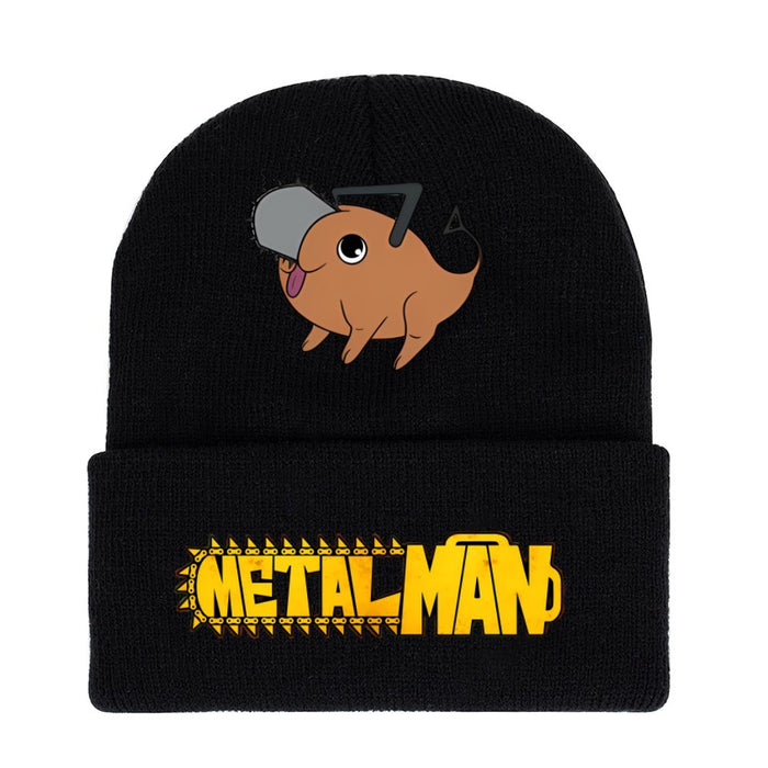 Wholesale Hat Acrylic Warm Cartoon Printing Roll Brim Knit Hat (M) JDC-FH-WDM008