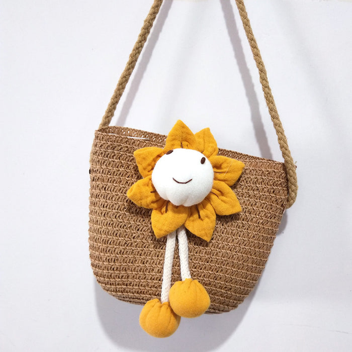 Wholesale Children's Straw Shoulder Bag JDC-SD-Kaiyou003