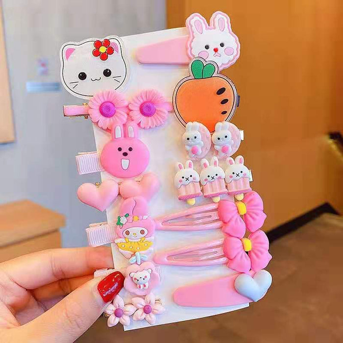 Wholesale love flower hairpin cartoon animal 14 pieces JDC-HC-DR005