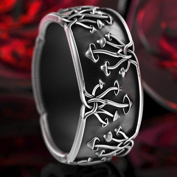 Wholesale Rings Alloy Dark Forest Mushroom JDC-RS-ChenR98