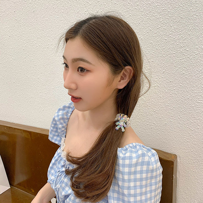 Wholesale TPU Mermaid Color Bear Phone Cord Hair Rope JDC-HS-tengZ008