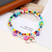 Jewelry WholesaleWholesale Flower Soft Pottery Rainbow Hand Beaded Pearl Anklet JDC-AS-Ly007 Anklets 乐钰 %variant_option1% %variant_option2% %variant_option3%  Factory Price JoyasDeChina Joyas De China