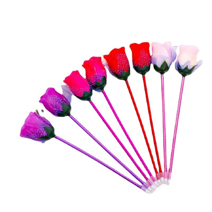 Wholesale Ballpoint Pen Plastic Creative Rose Gel Pen JDC-BP-WangL002