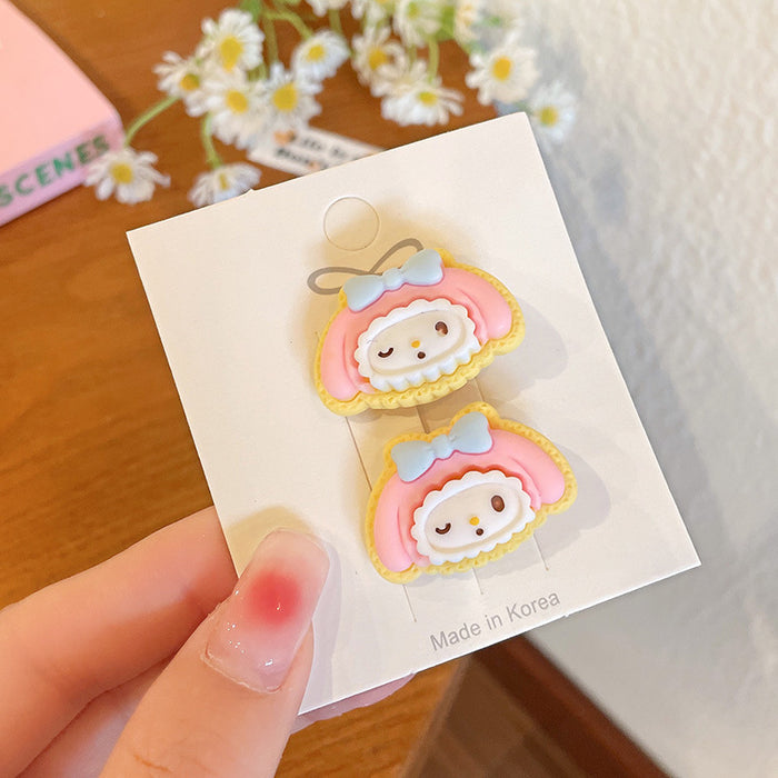 Wholesale hairpin plastic cartoon rabbit cat MOQ≥2 JDC-HC-WangFeng003