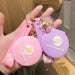 Jewelry WholesaleWholesale Small Daisy Makeup Mirror Silicone Keychain JDC-KC-FeiRun019 Keychains 飞润 %variant_option1% %variant_option2% %variant_option3%  Factory Price JoyasDeChina Joyas De China