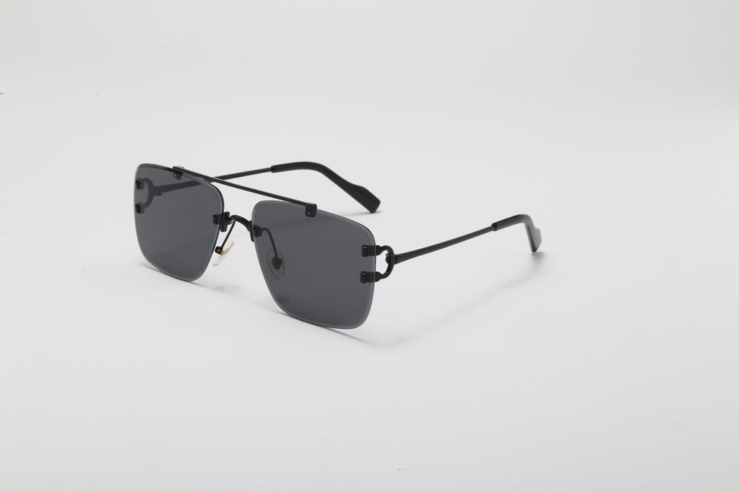 Wholesale Frameless Pilot Driving Sunglasses Xiaomi Nail Gradient MOQ≥2 JDC-SG-BoL006