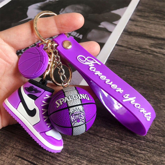 Wholesale star basketball shoes keychain MOQ≥2 JDC-KC-HLv010