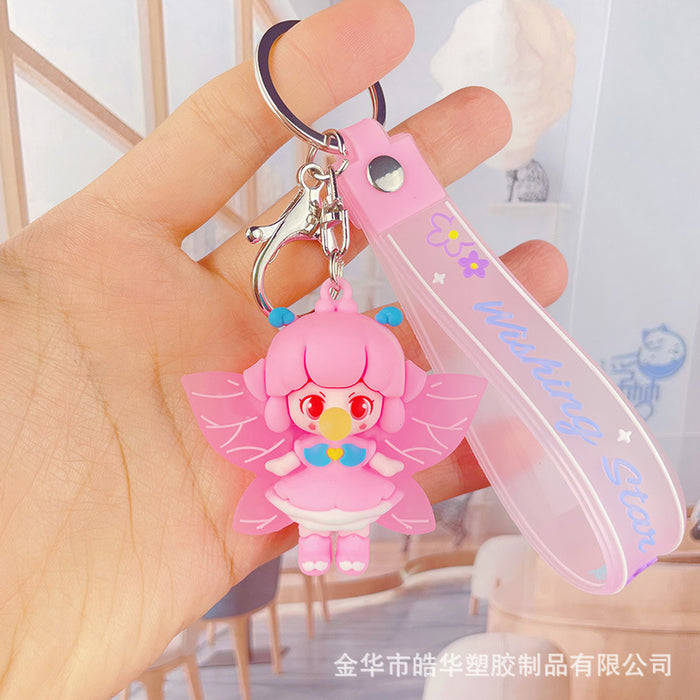 Wholesale Cartoon Soft Glue Elf Doll Keychain (M) JDC-KC-HaoHua002