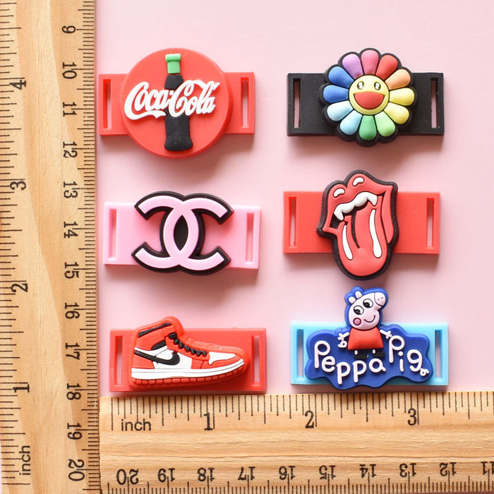 Wholesale Croc Charms Random 100pcs Cartoon Cute PVC DIY Accessories (M) JDC-CCS-RYY057