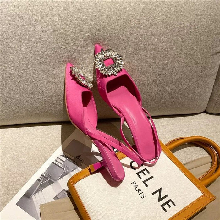 Wholesale high heel women's shoes british style summer new rhinestones JDC-SD-LiuZ002