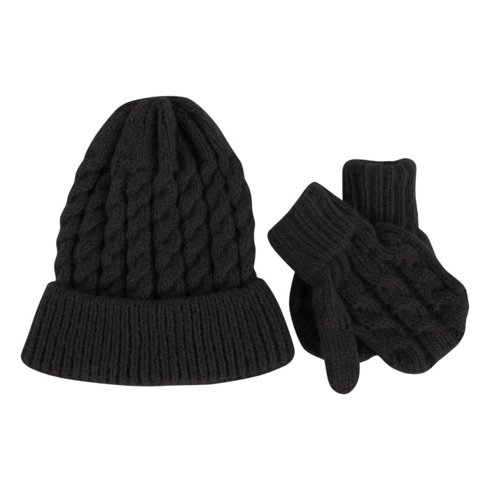 Wholesale Gloves Acrylic Winter Warm Kids Knitted Hat 2 Piece Set JDC-GS-GSJS002