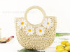 Jewelry WholesaleWholesale sticky flower dual-purpose paper rope straw woven shoulder tote bag JDC-HB-Feif005 Handbags 非凡 %variant_option1% %variant_option2% %variant_option3%  Factory Price JoyasDeChina Joyas De China