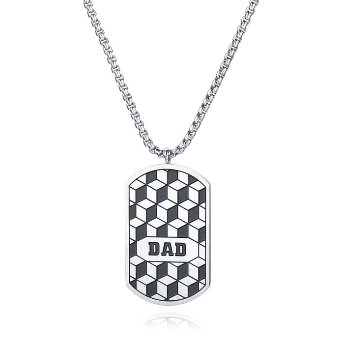 Wholesale Father's Day Dabing Stainless Steel Necklace JDC-NE-TJin001