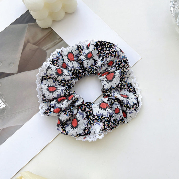 Wholesale broken flower girl sweet hair ring simple and fresh fairy MOQ≥2 JDC-HS-YYang005