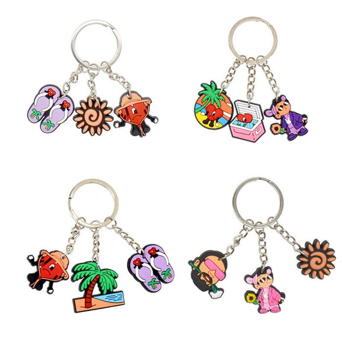 Wholesale Keychain PVC Cute Cartoon Pendant MOQ≥10 (M) JDC-KC-BZYH007