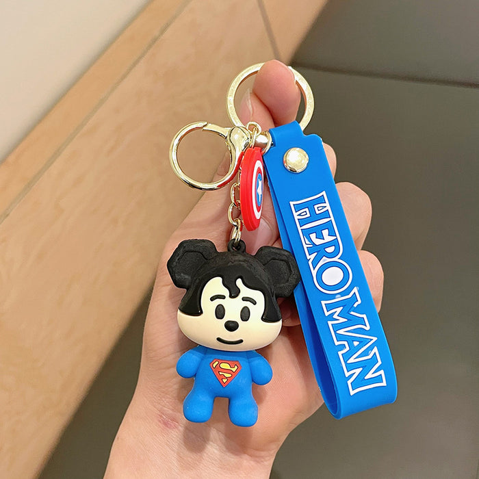 Jewelry WholesaleWholesale Cartoon Bear Doll PVC Silicone Alloy Keychain (F) JDC-KC-FeiRun021 Keychains 飞润 %variant_option1% %variant_option2% %variant_option3%  Factory Price JoyasDeChina Joyas De China