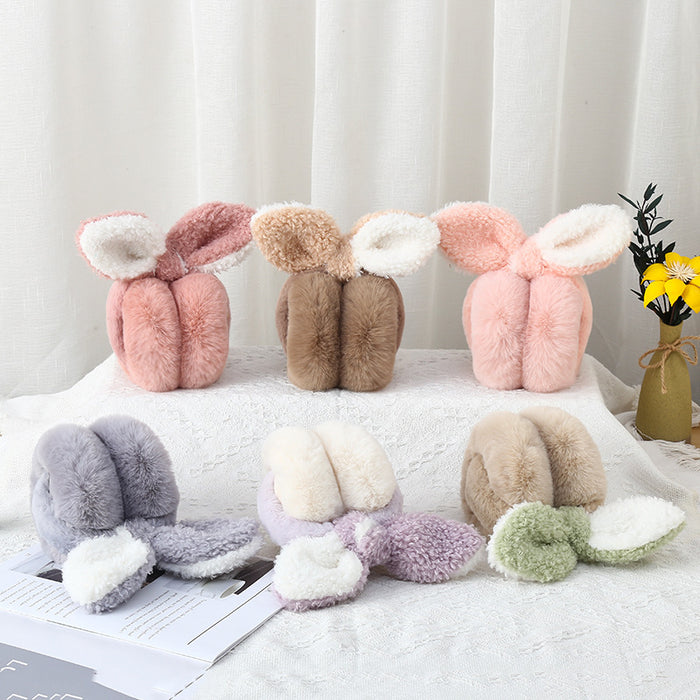 Wholesale Earmuffs Plush Winter Bow Folding Kids JDC-EF-YCheng003