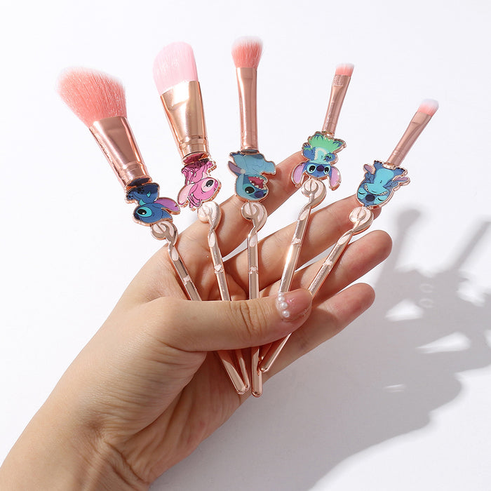 Wholesale Cartoon Metal Manmade Fiber Makeup Brush Set (M) MOQ≥3 JDC-MB-GYu001