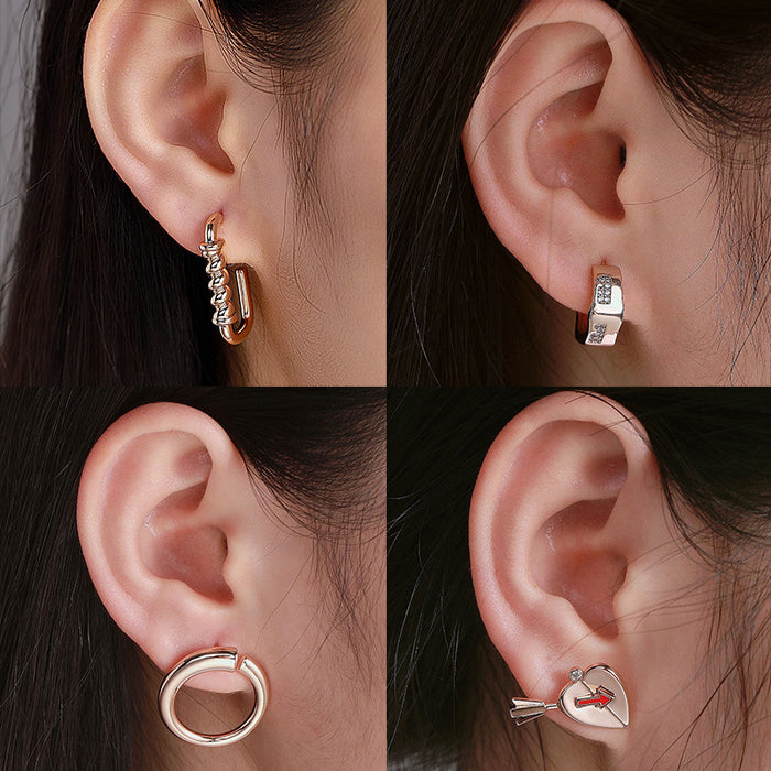 Jewelry WholesaleWholesale Simple Geometric Metal Earrings JDC-ES-xuping001 Earrings 旭平 %variant_option1% %variant_option2% %variant_option3%  Factory Price JoyasDeChina Joyas De China