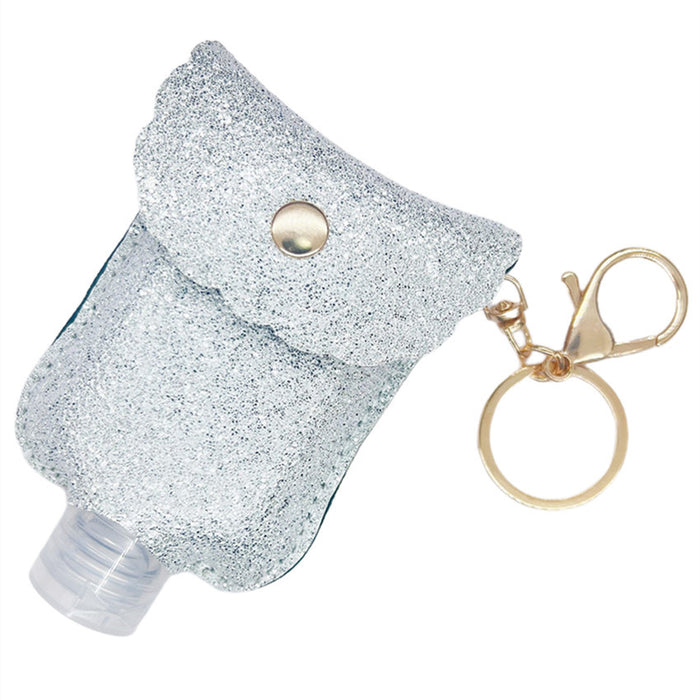 Wholesale Hand Sanitizer Color PU Leather Case Keychain MOQ≥2 JDC-KC-WenJ009