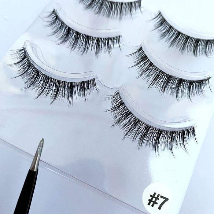 Jewelry WholesaleWholesale 3D transparent cross-sectional stem false eyelashes 3 pairs JDC-EY-YEZ003 Eyelashes 雅尔姿 %variant_option1% %variant_option2% %variant_option3%  Factory Price JoyasDeChina Joyas De China