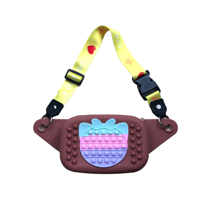 Wholesale Silicone Kids Puzzle Decompression Waist Bag Finger Press JDC-FT-Yizhen004