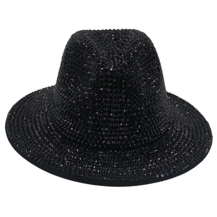 Wholesale Rhinestone Cotton Jazz Hat JDC-FH-HanDi006