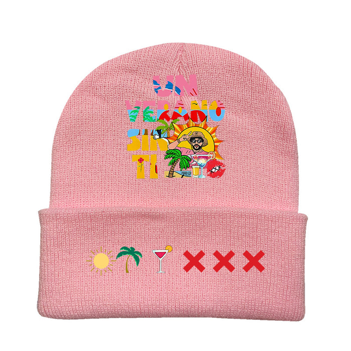 Wholesale Hat Acrylic Warm Cartoon Printing Knitted Hat (F) JDC-FH-YCFS002