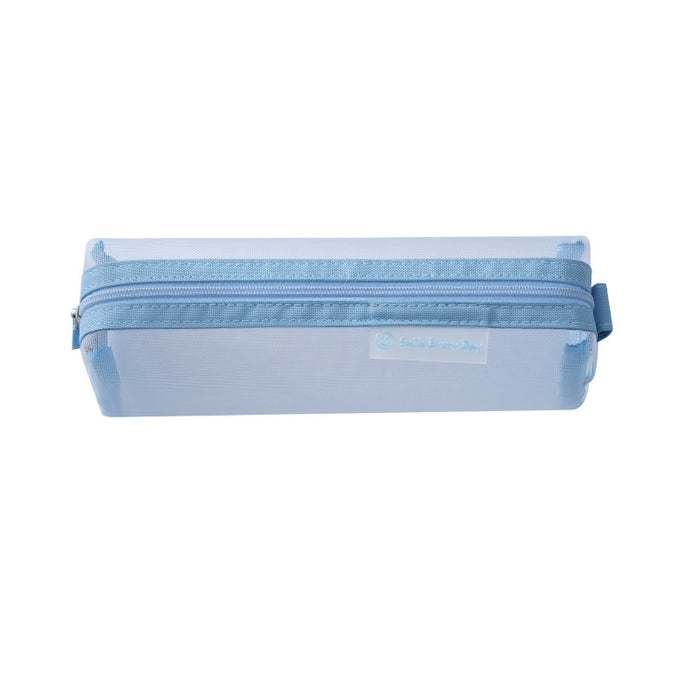 Wholesale pencil bag plastic transparent stationery bag large capacity MOQ≥2 JDC-PB-XuF001