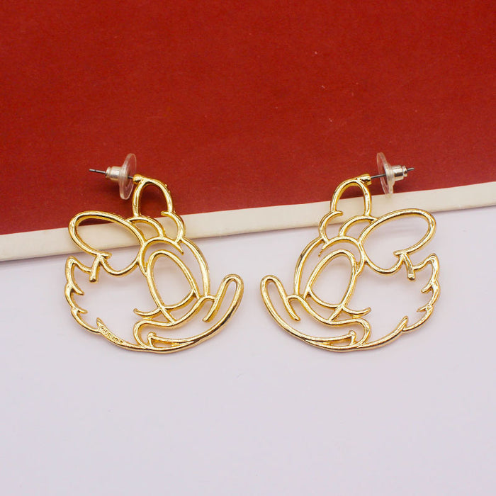 Jewelry WholesaleWholesale bow animal mouse cutout earrings JDC-ES-NT004 Earrings 妮头 %variant_option1% %variant_option2% %variant_option3%  Factory Price JoyasDeChina Joyas De China