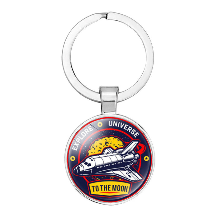 Wholesale NASA Glass Alloy Keychain JDC-KC-NH001