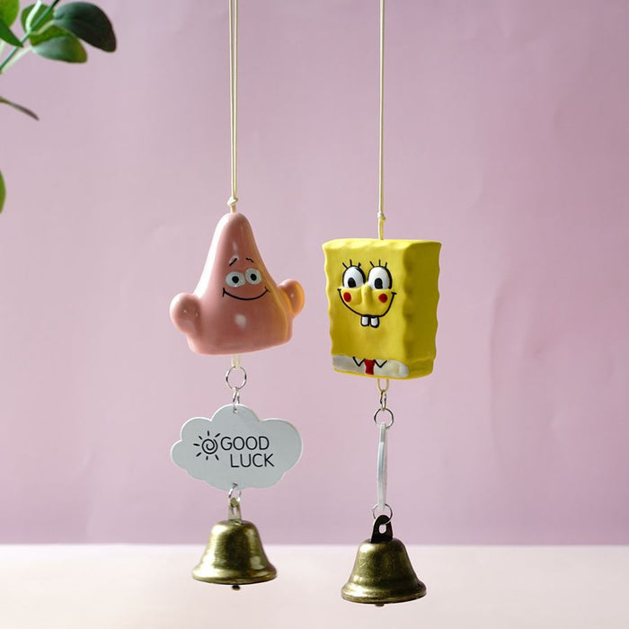 Wholesale ceramic wind chimes cute cartoon pastoral JDC-WC-YXiang002