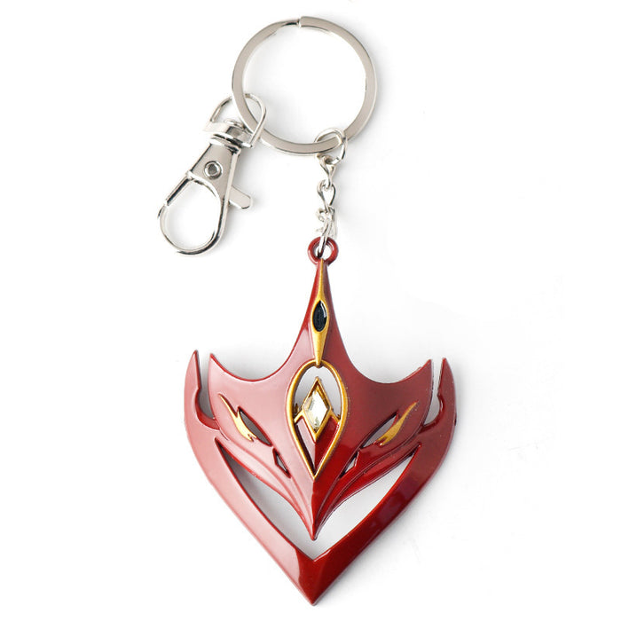 Jewelry WholesaleWholesale Peripheral Witch Heart Fire Alloy Necklace Keychain JDC-KC-AWen006 Keychains 艾文 %variant_option1% %variant_option2% %variant_option3%  Factory Price JoyasDeChina Joyas De China
