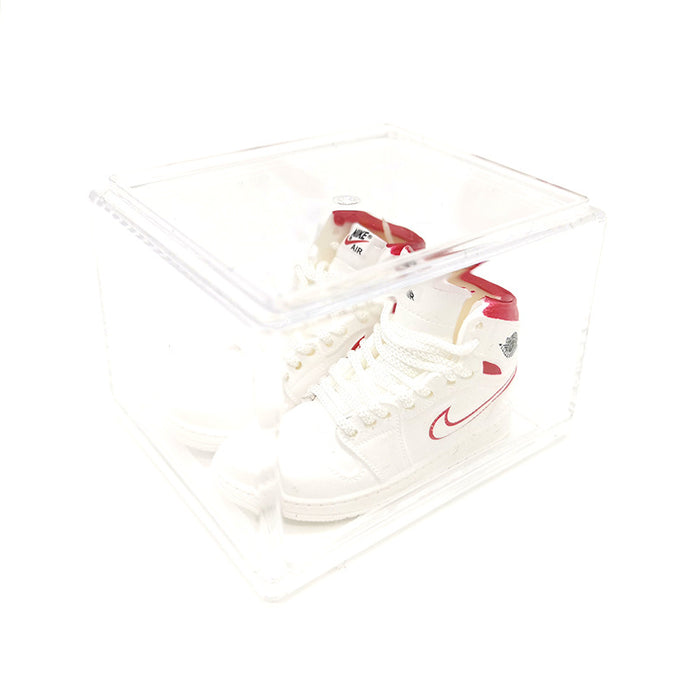 Wholesale Enamel Sneakers Plastic Transparent Box Keychains Ornaments JDC-KC-TuoH008